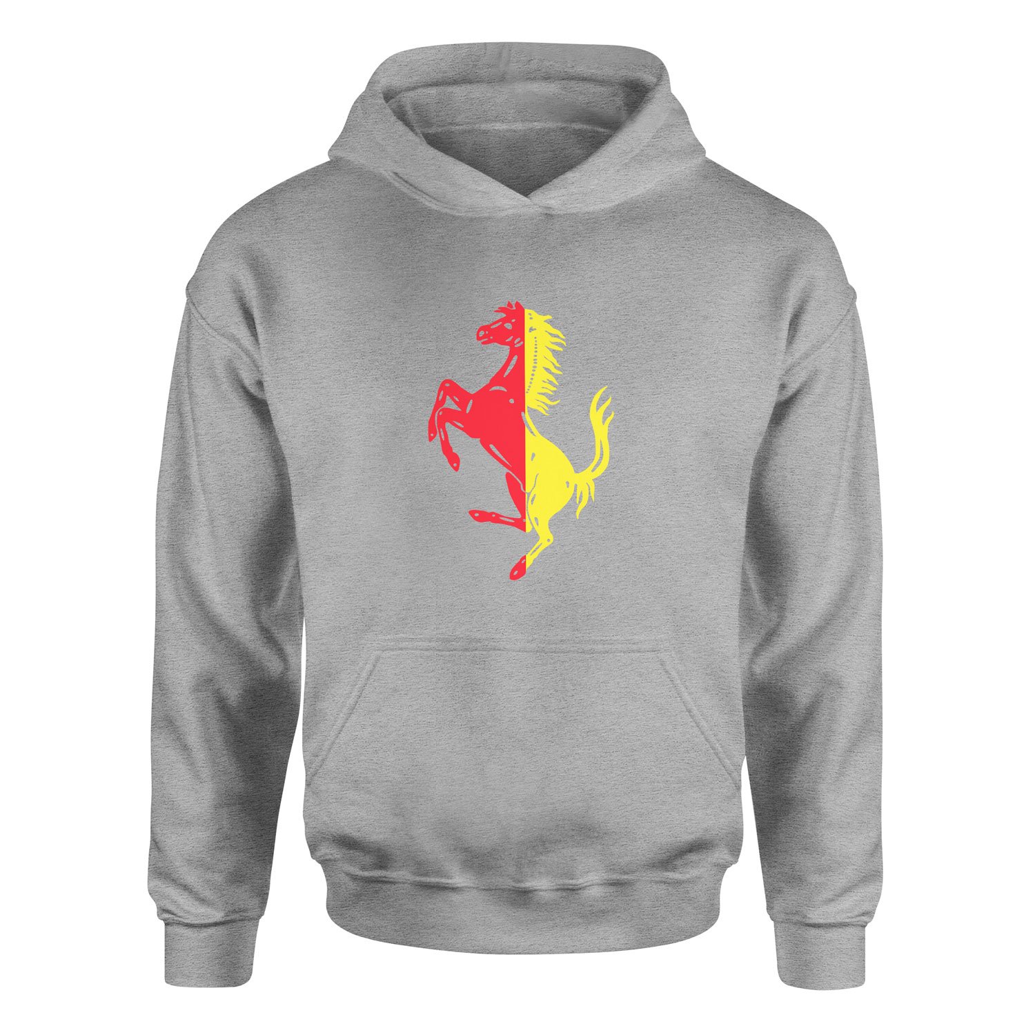 Scuderia Ferrari Rossa Corsa & Giallo Hoodie S - Gri