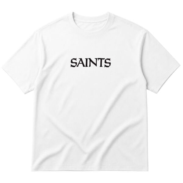 NO SAINTS Iconic | Black Oversize Tişört