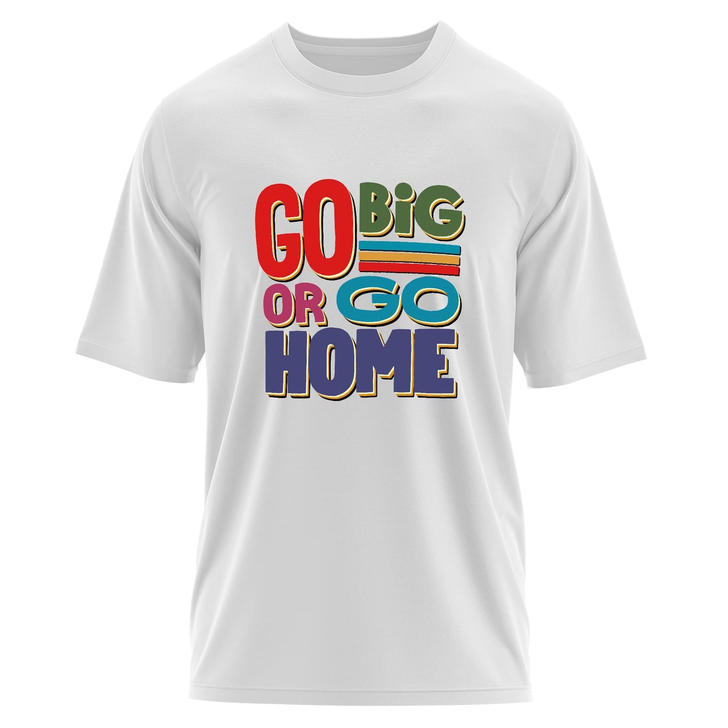 Go Big or Go Home Oversize Tişört XL - Beyaz