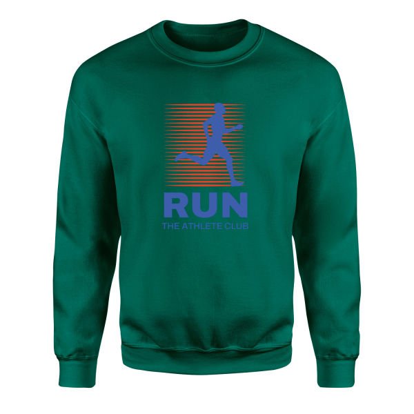 Run, The Athlete Club Sweatshirt S - Nefti Yeşili