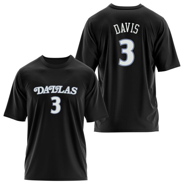 Anthony Davis 3 Dallas Forma Oversize Tişört M - Siyah