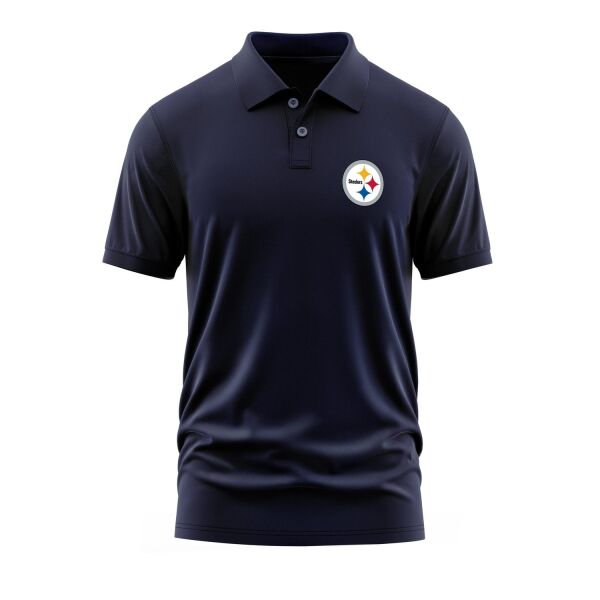 Pittsburgh Steelers Polo Tişört L - İndigo Mavisi