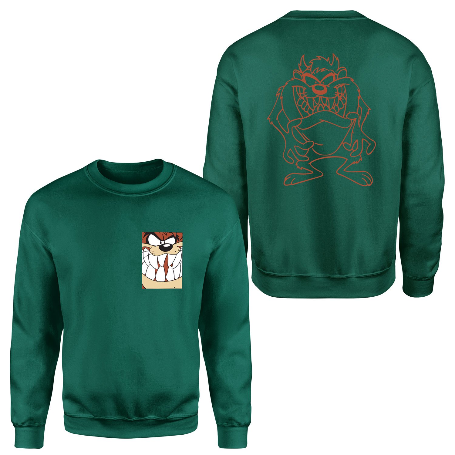 Tazmanya Canavarı Sweatshirt M - Nefti Yeşili