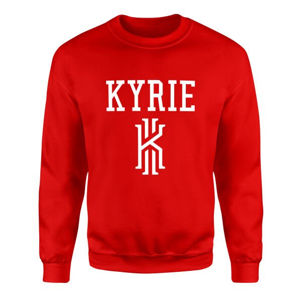 KYRIE Text Sweatshirt M - Kırmızı