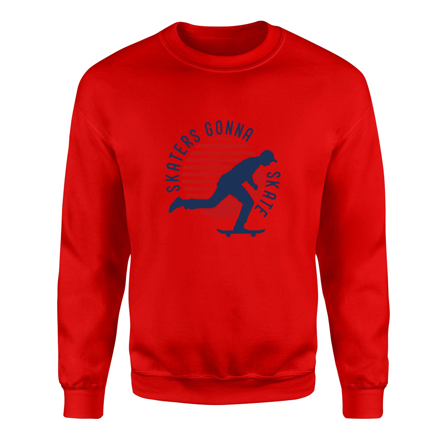 Skaters Gonna Skate Sweatshirt L - Kırmızı
