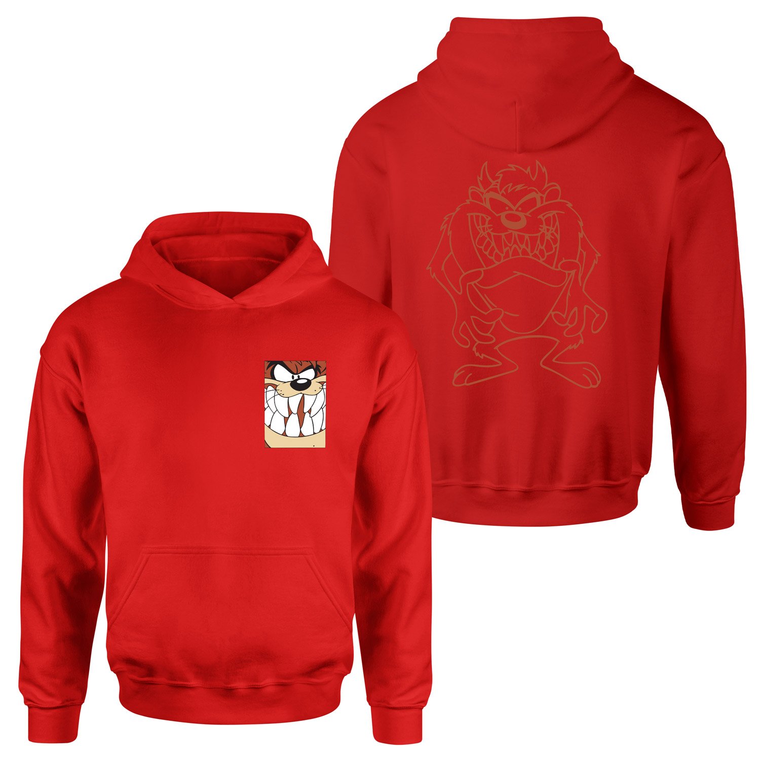 Tazmanya Canavarı Hoodie XXL - Kırmızı