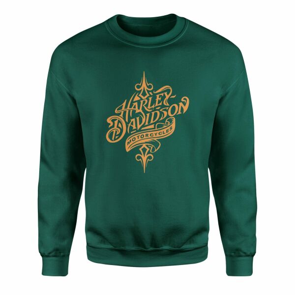 Harley-Davidson Motorcycles O Sweatshirt L - Nefti Yeşili