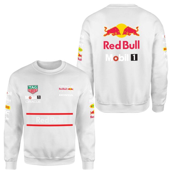 Red Bull Racing Teamline 2025 Sweatshirt M - Beyaz