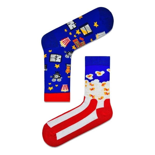 Patlamış Mısır Desenli Spor Çorap