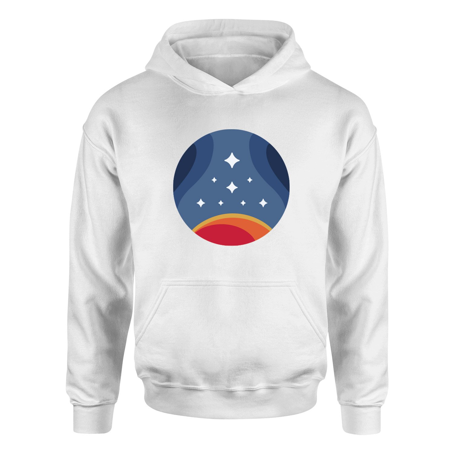 Starfield Constellation Hoodie S - Beyaz