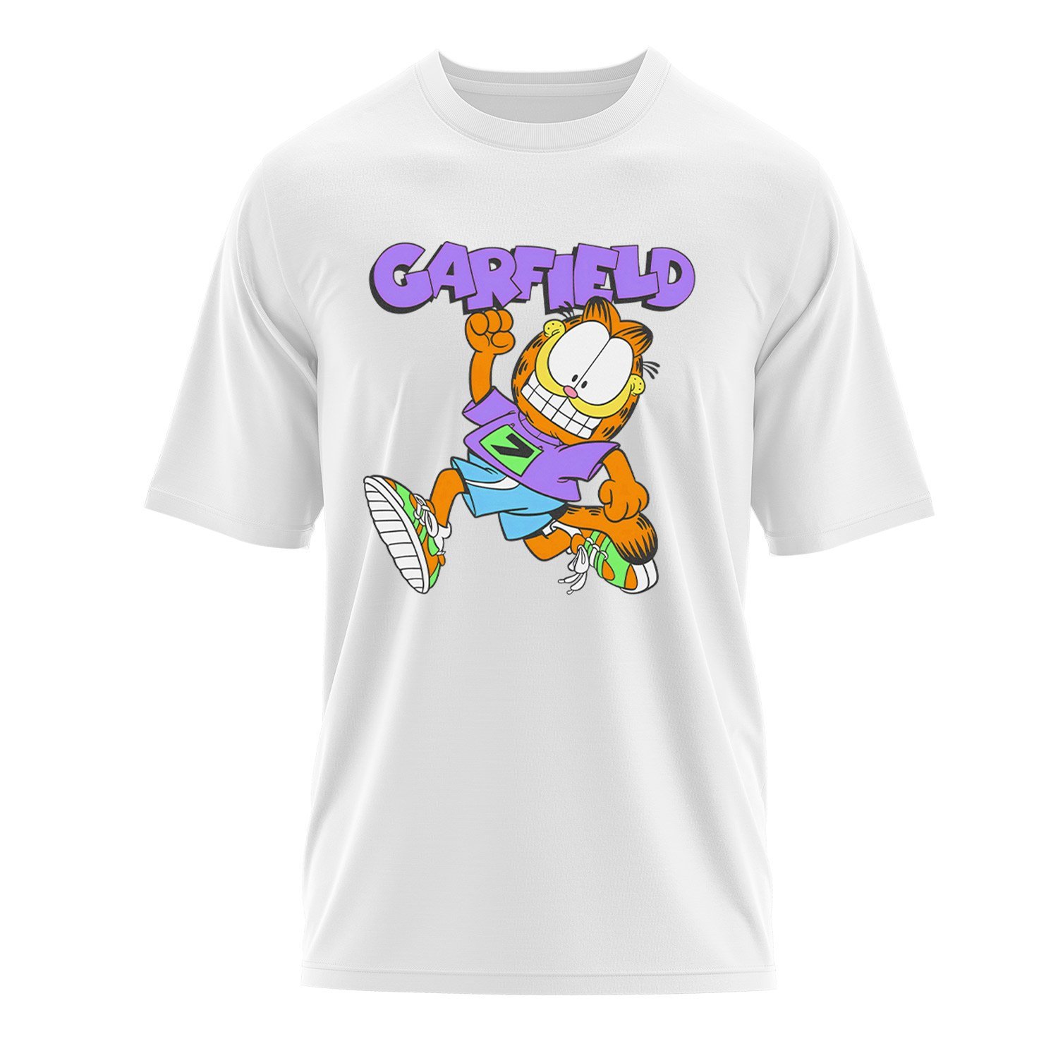 Garfield Runs Oversize Tişört
