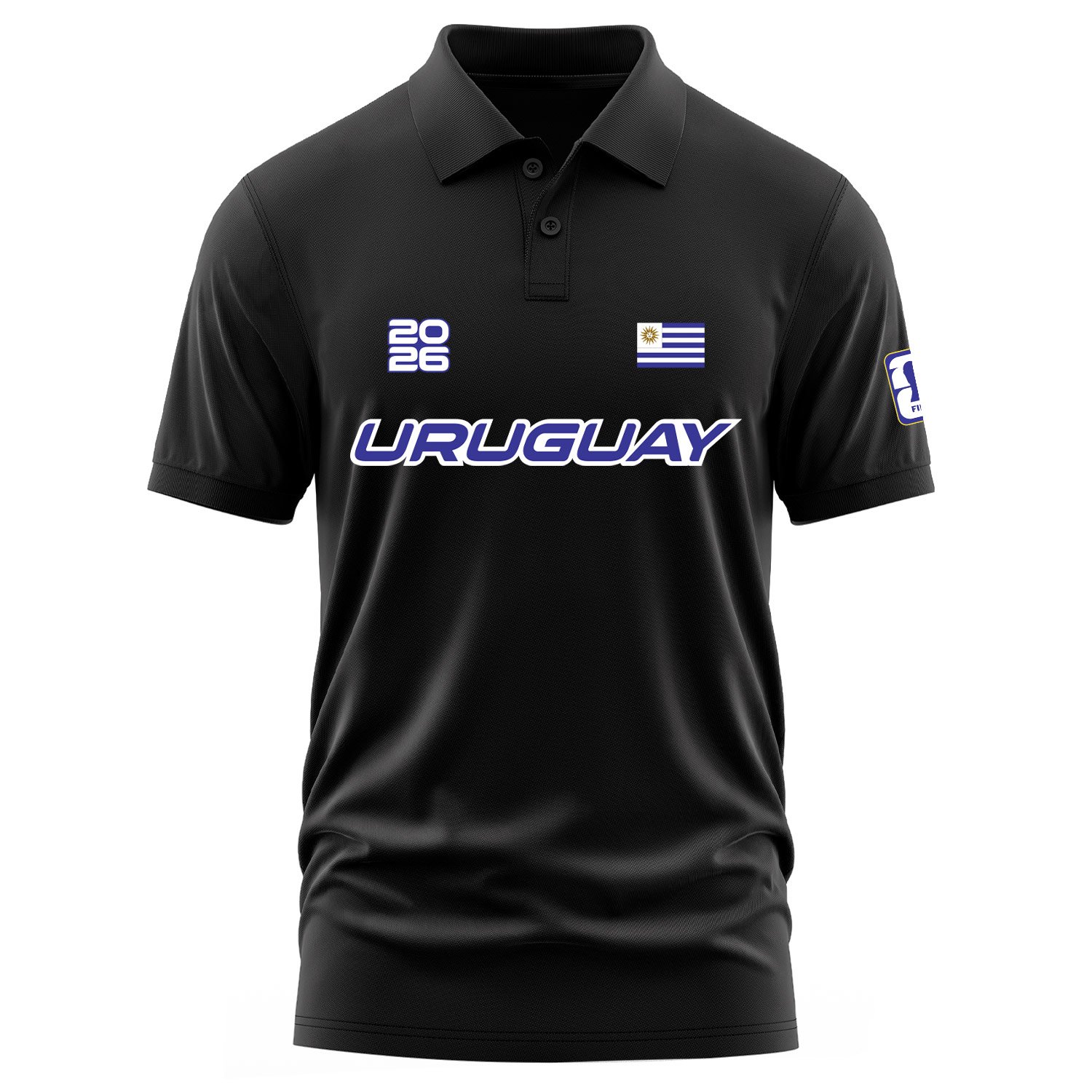 Uruguay 2026 Polo Tişört XL - Siyah