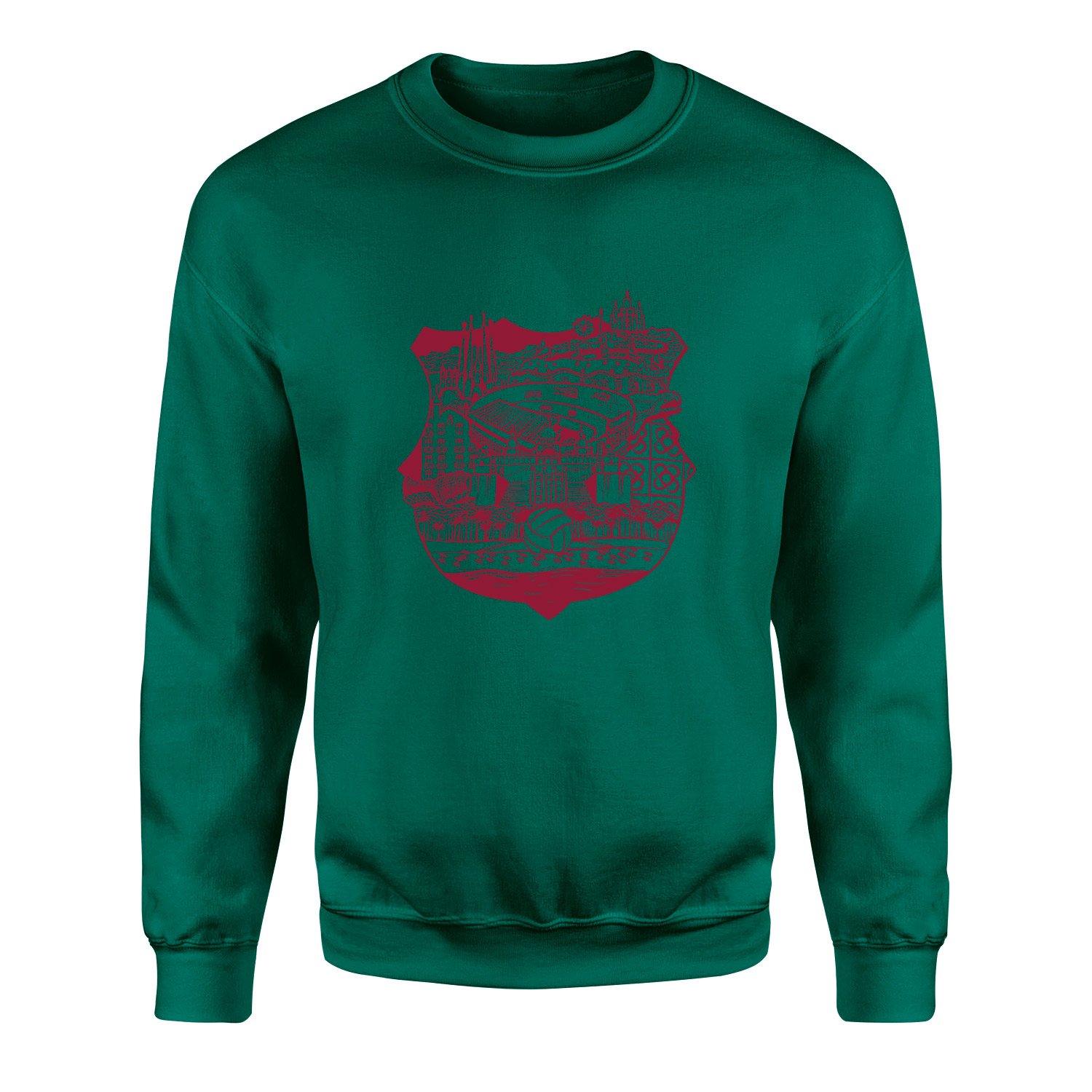 Barcelona City Sweatshirt L - Nefti Yeşili