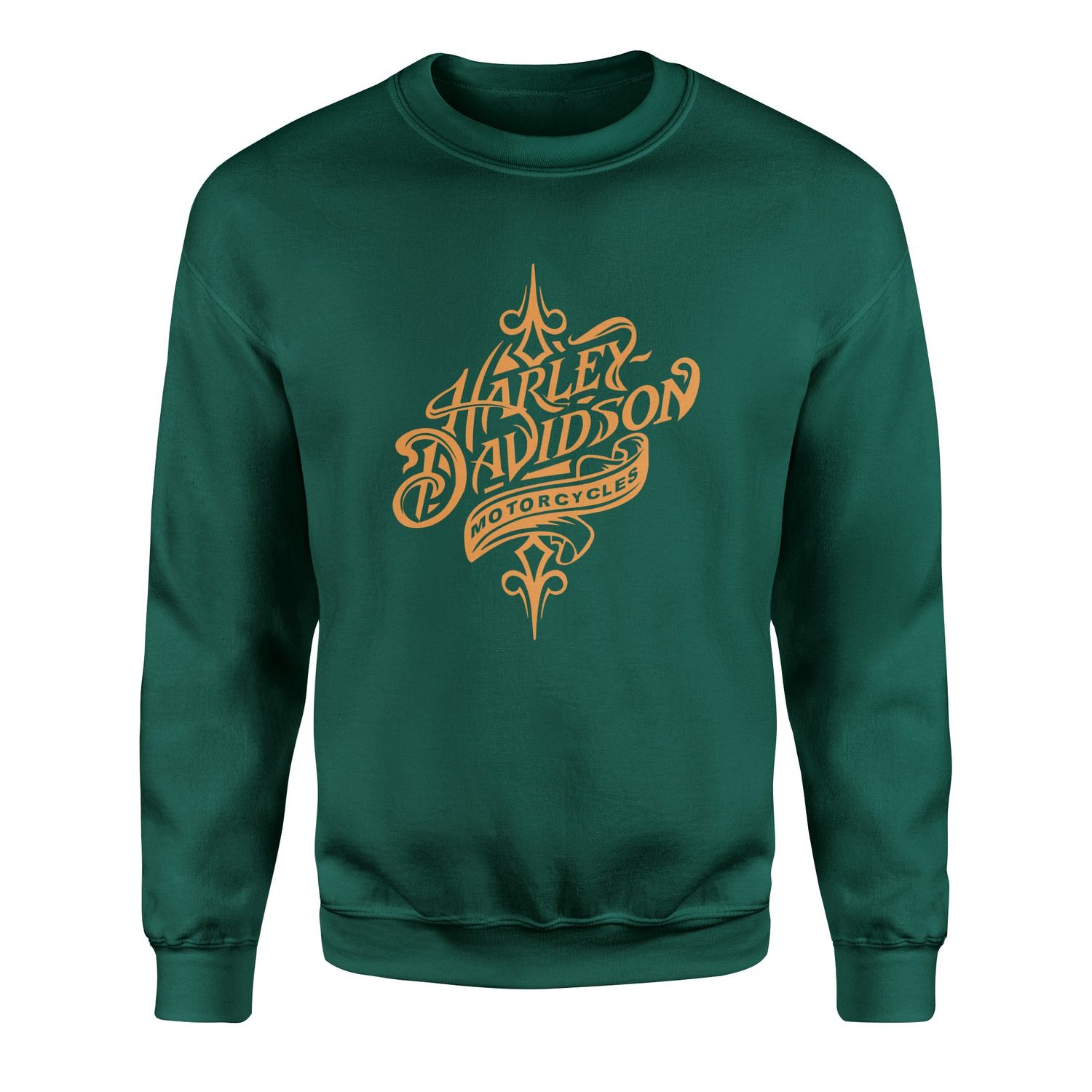 Harley-Davidson Motorcycles O Sweatshirt XL - Nefti Yeşili