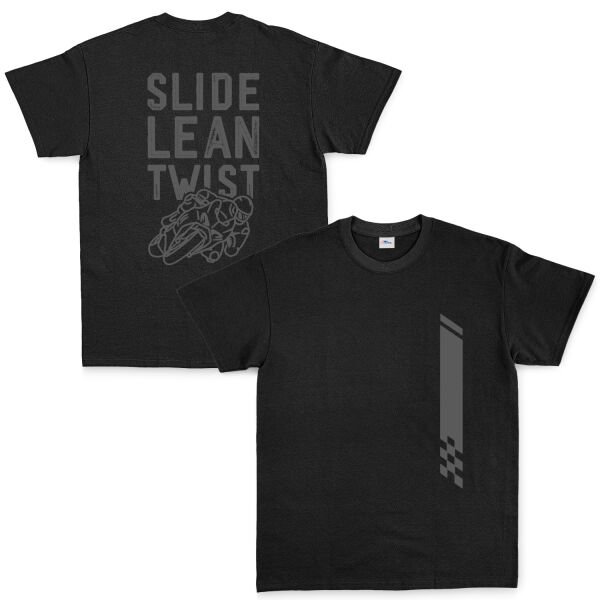 Slide, Lean, Twist GR Tişört S - Siyah