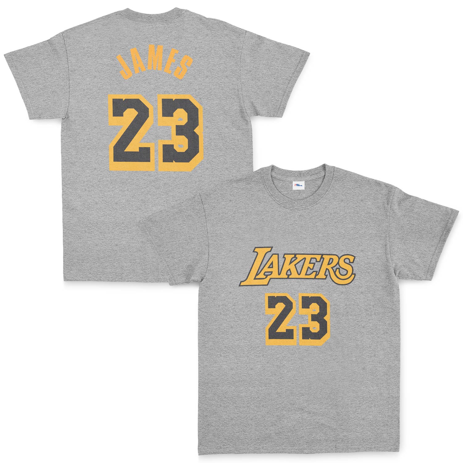LeBron James 23 Lakers Black Tişört XXL - Gri
