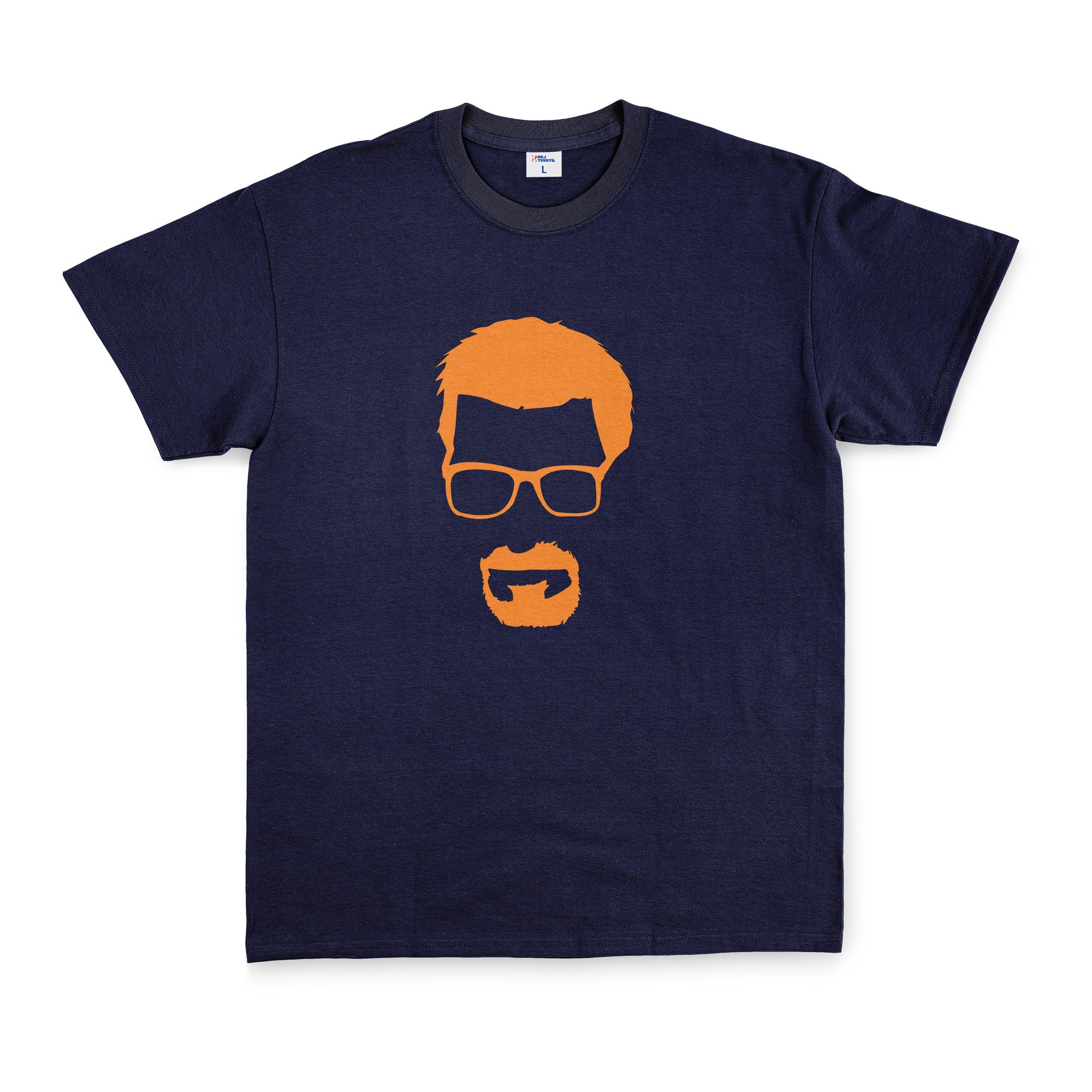 Gordon Freeman Tişört L - İndigo Mavisi