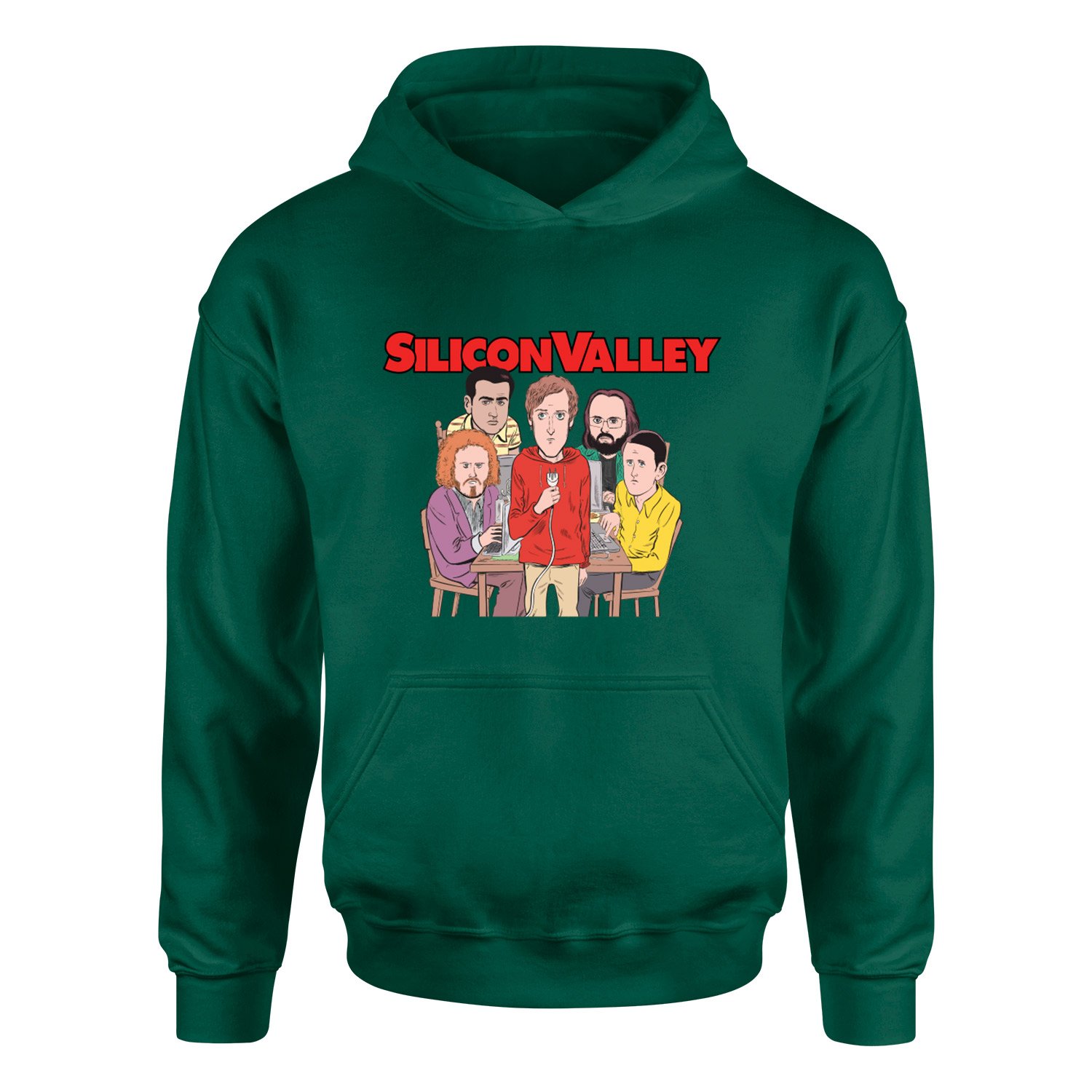 Silicon Valley Hoodie L - Nefti Yeşili