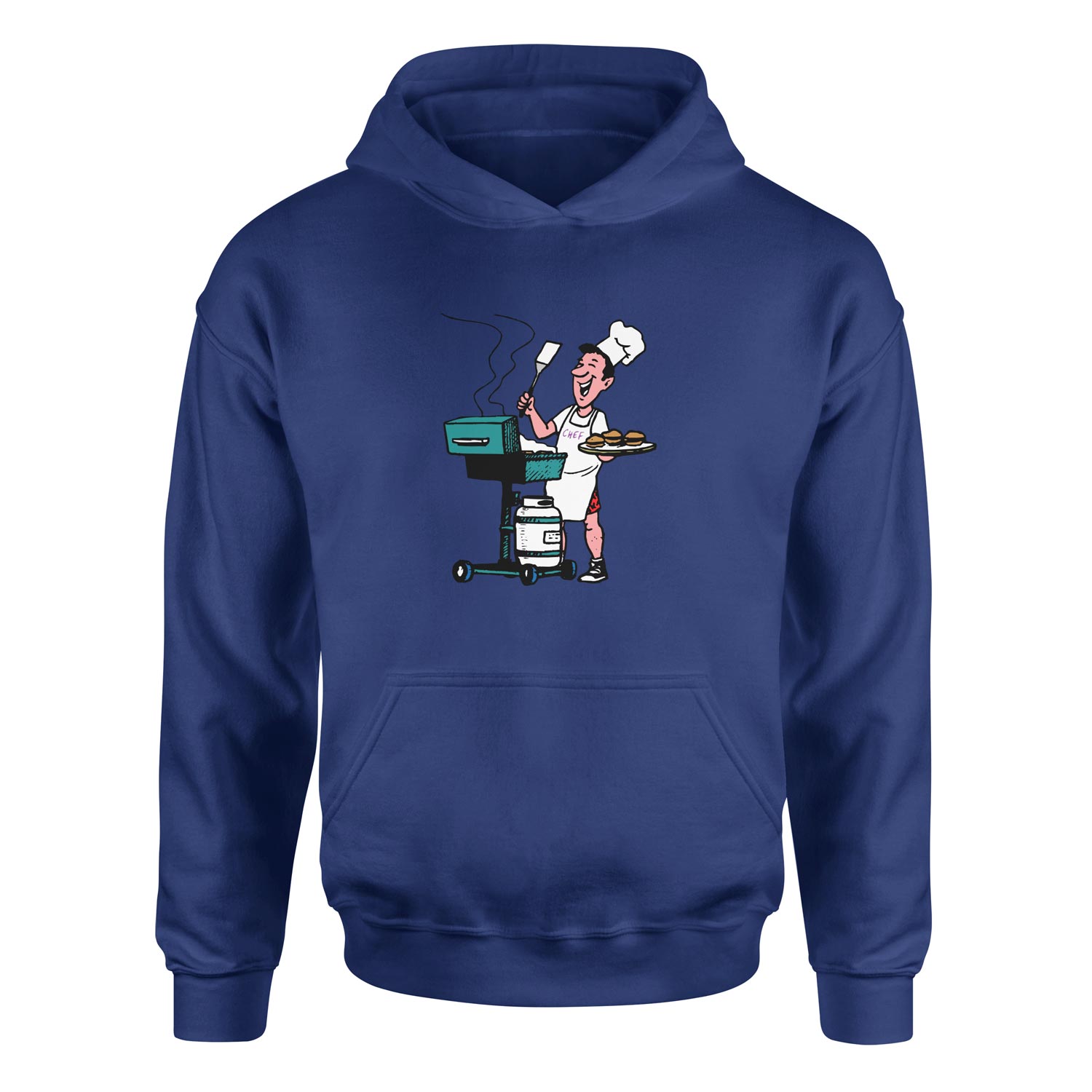 BBQ Chef Hoodie M - İndigo Mavisi