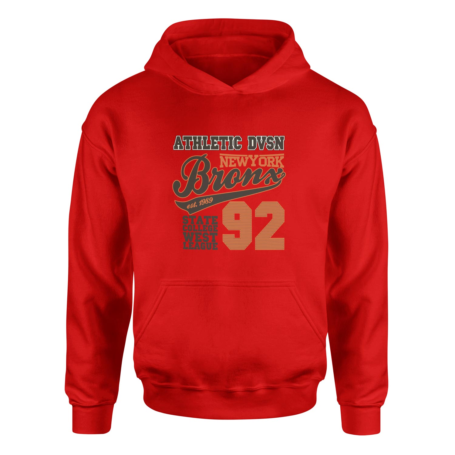 Athletic DVSN Bronx NY Hoodie S - Kırmızı