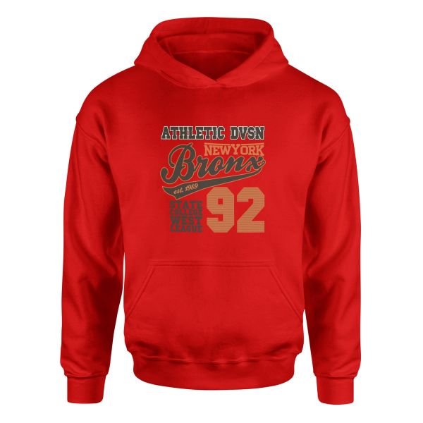 Athletic DVSN Bronx NY Hoodie S - Kırmızı