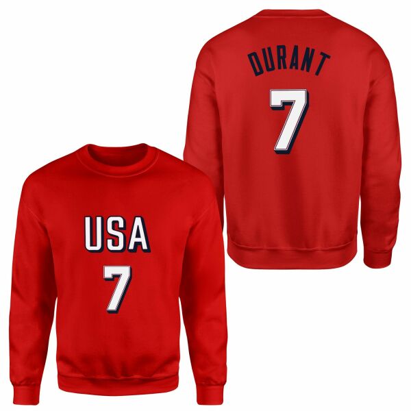 Kevin Durant Forma Sweatshirt L - Kırmızı