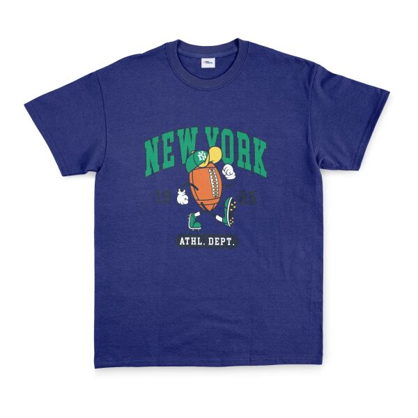 New York 1985 Tişört M - İndigo Mavisi
