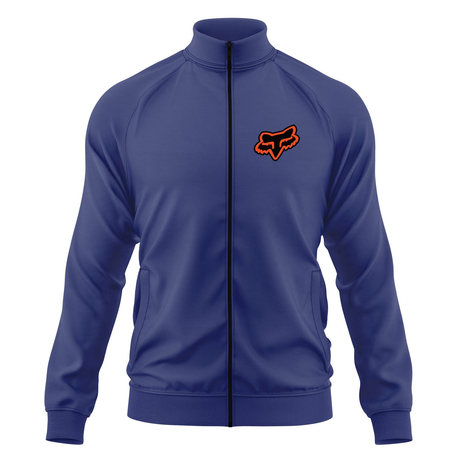 Neon Rider FOX Fermuarlı Sweatshirt XL - İndigo Mavisi