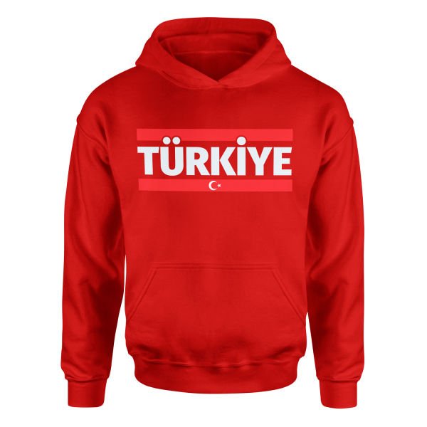 Türkiye Hoodie S - Kırmızı