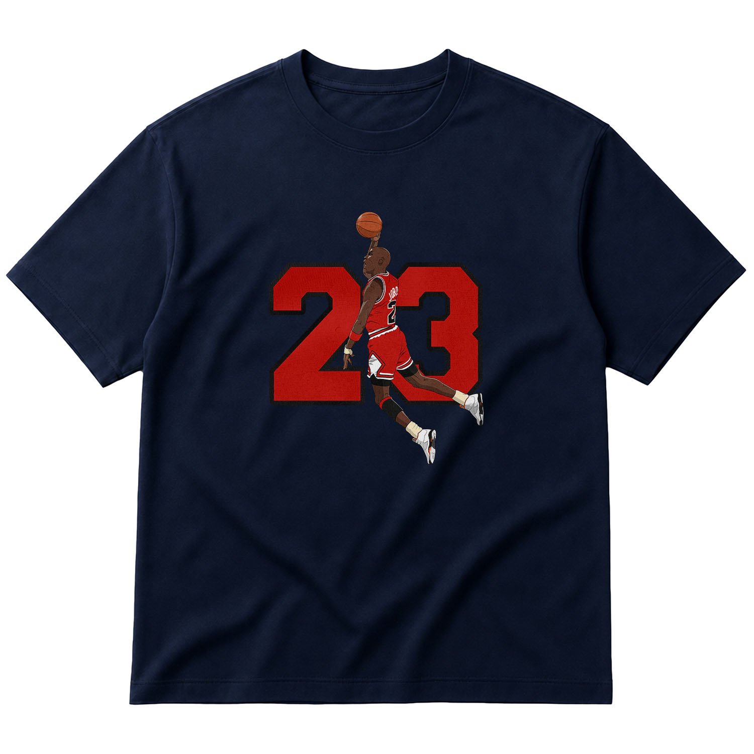 Michael “Air” Jordan Dunk Oversize Tişört S - İndigo Mavisi