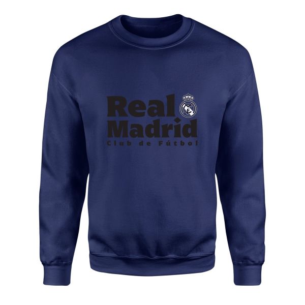 Real Madrid Club de Futbol Sweatshirt XL - İndigo Mavisi