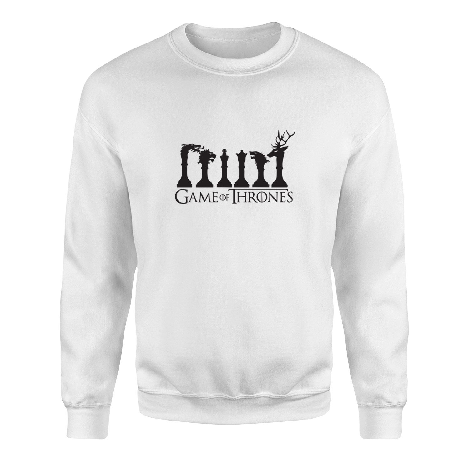 GoT Chess Sweatshirt M - Beyaz