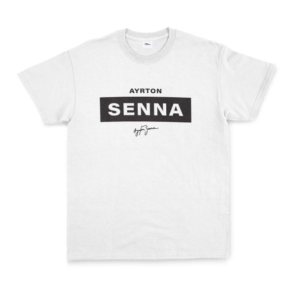 Ayrton Senna Tişört L - Beyaz