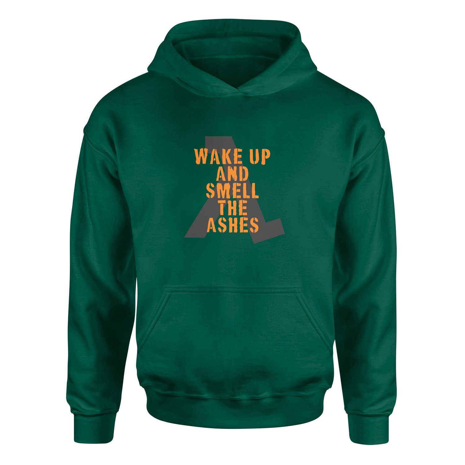 Wake Up And Smell the Ashes Hoodie XL - Nefti Yeşili