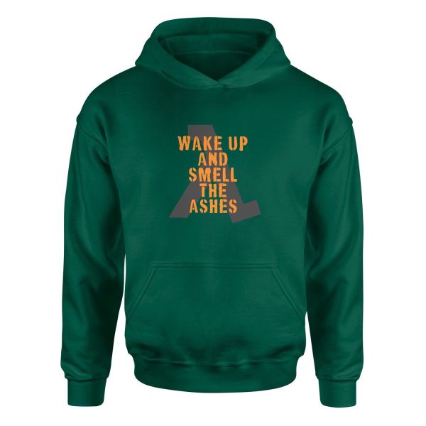 Wake Up And Smell the Ashes Hoodie XL - Nefti Yeşili