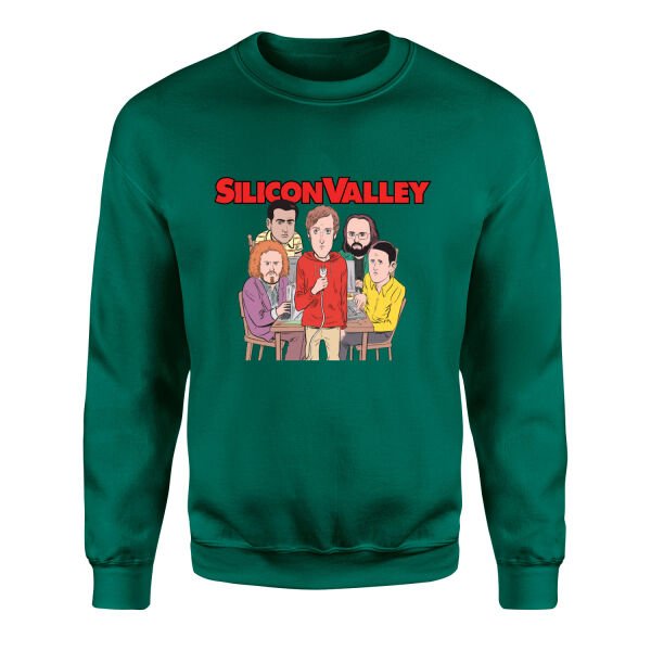 Silicon Valley Sweatshirt S - Nefti Yeşili