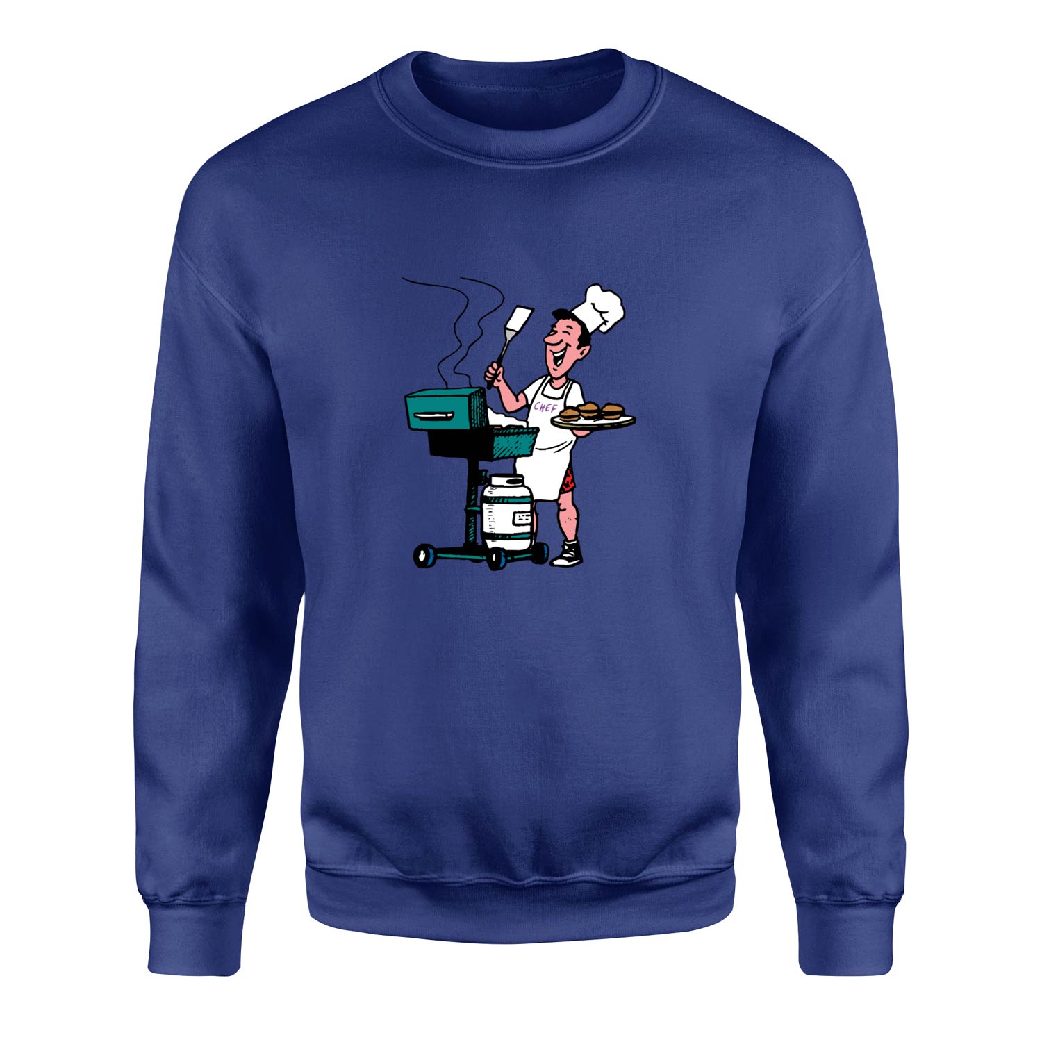 BBQ Chef Sweatshirt L - İndigo Mavisi