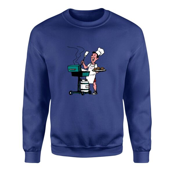 BBQ Chef Sweatshirt L - İndigo Mavisi