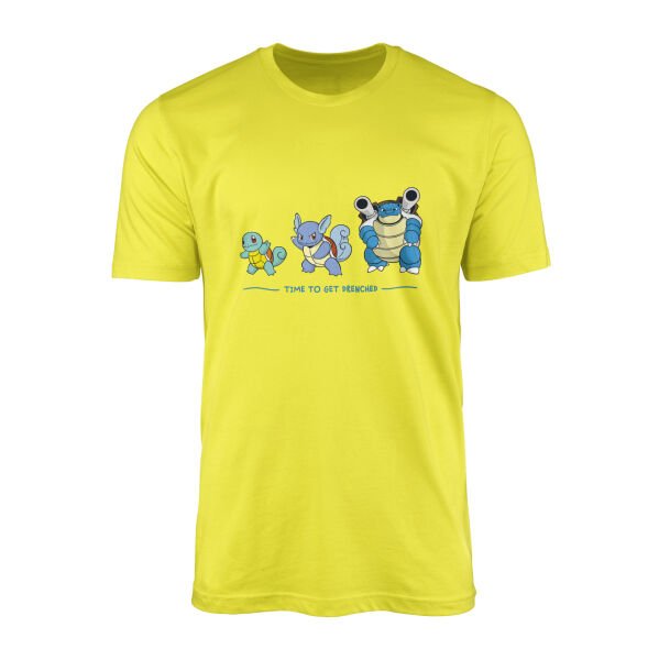 Squirtle Evolution | Time to Get Drenched Tişört M - Sarı