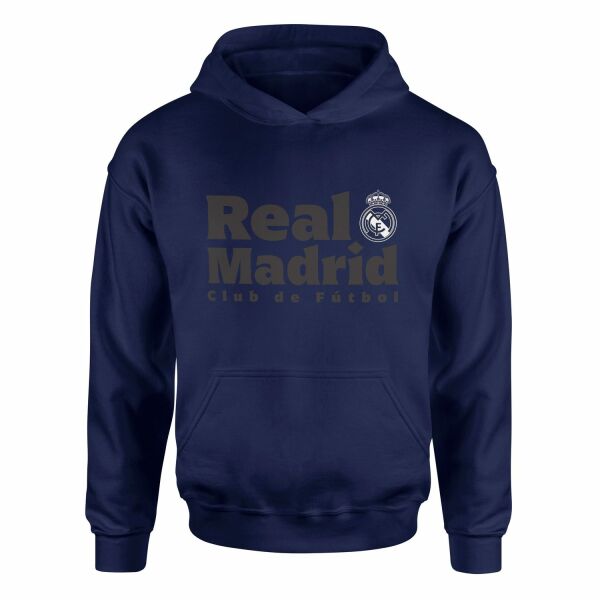 Real Madrid Club de Futbol Hoodie L - İndigo Mavisi