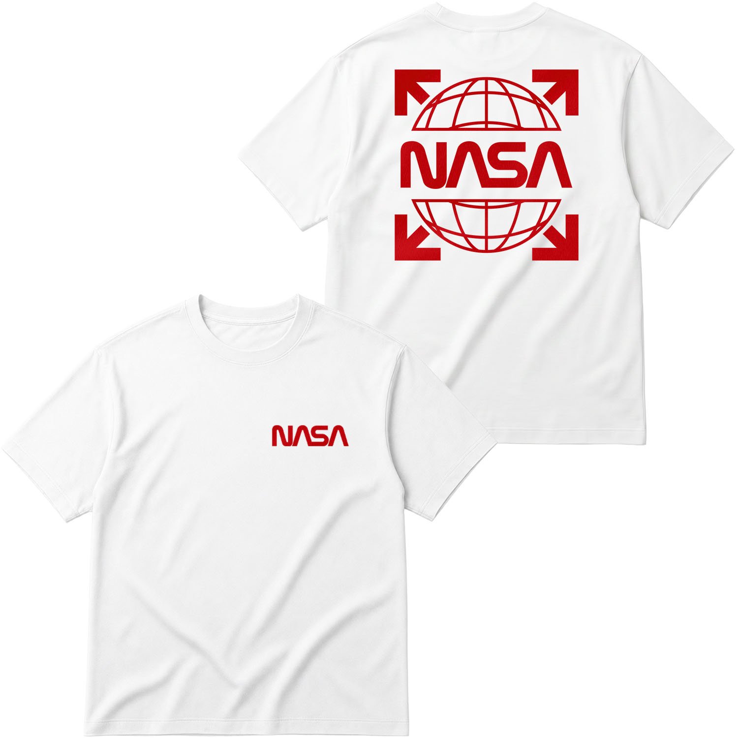 NASA OW SE Oversize Tişört XL - Beyaz