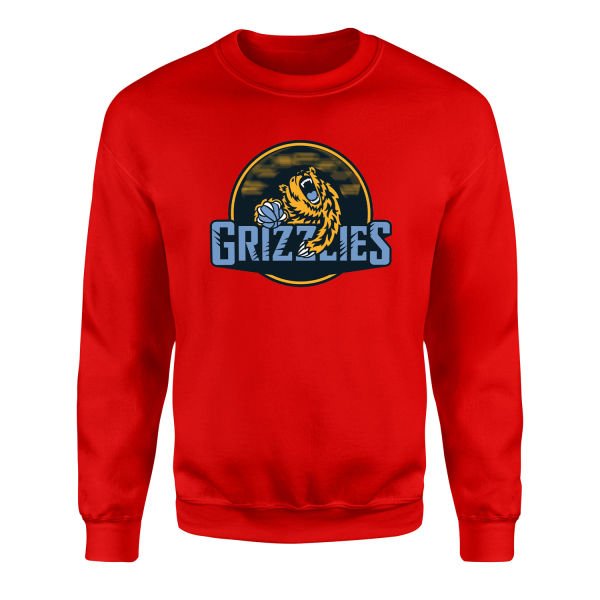 Grizzlies Sweatshirt M - Kırmızı