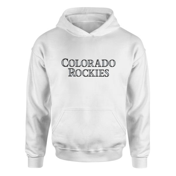 Colorado ROCKIES Hoodie L - Beyaz