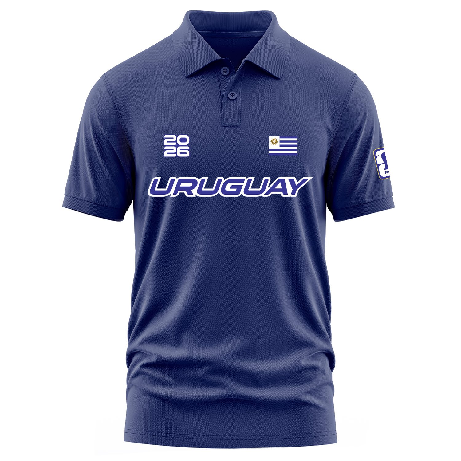 Uruguay 2026 Polo Tişört XL - İndigo Mavisi