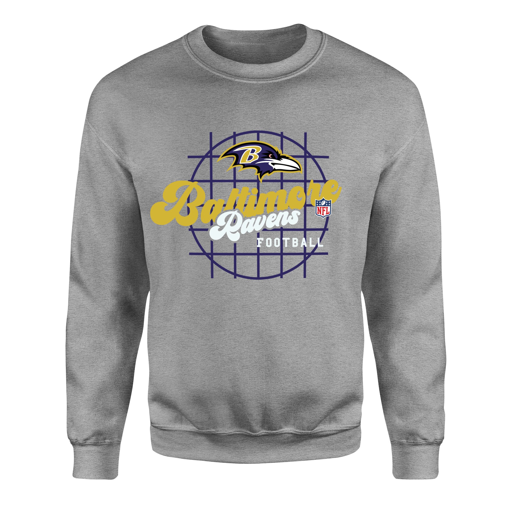 Baltimore Ravens Purple Thunder Sweatshirt S - Gri