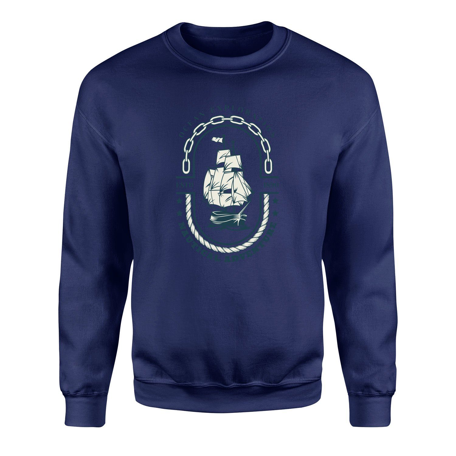 Okyanus Keşfi Denizci Sweatshirt S - Lacivert