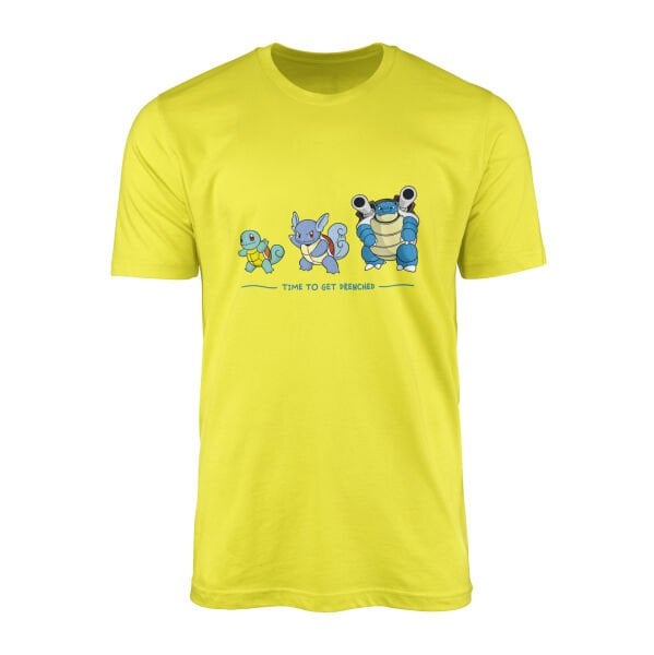 Squirtle Evolution | Time to Get Drenched Tişört L - Sarı