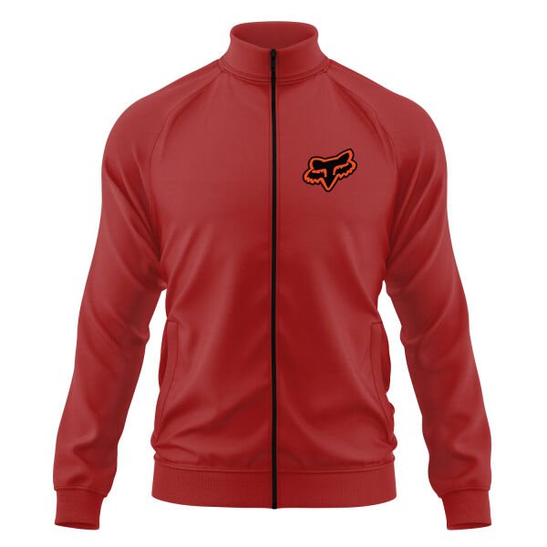 Neon Rider FOX Fermuarlı Sweatshirt L - Kırmızı
