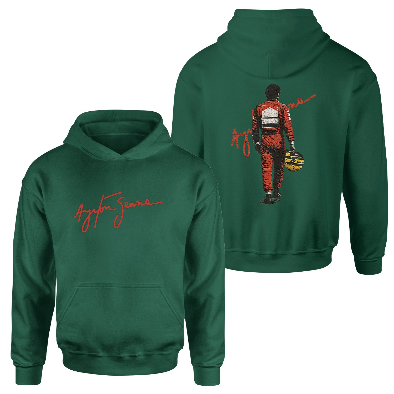 Senna Legend Hoodie XL - Nefti Yeşili