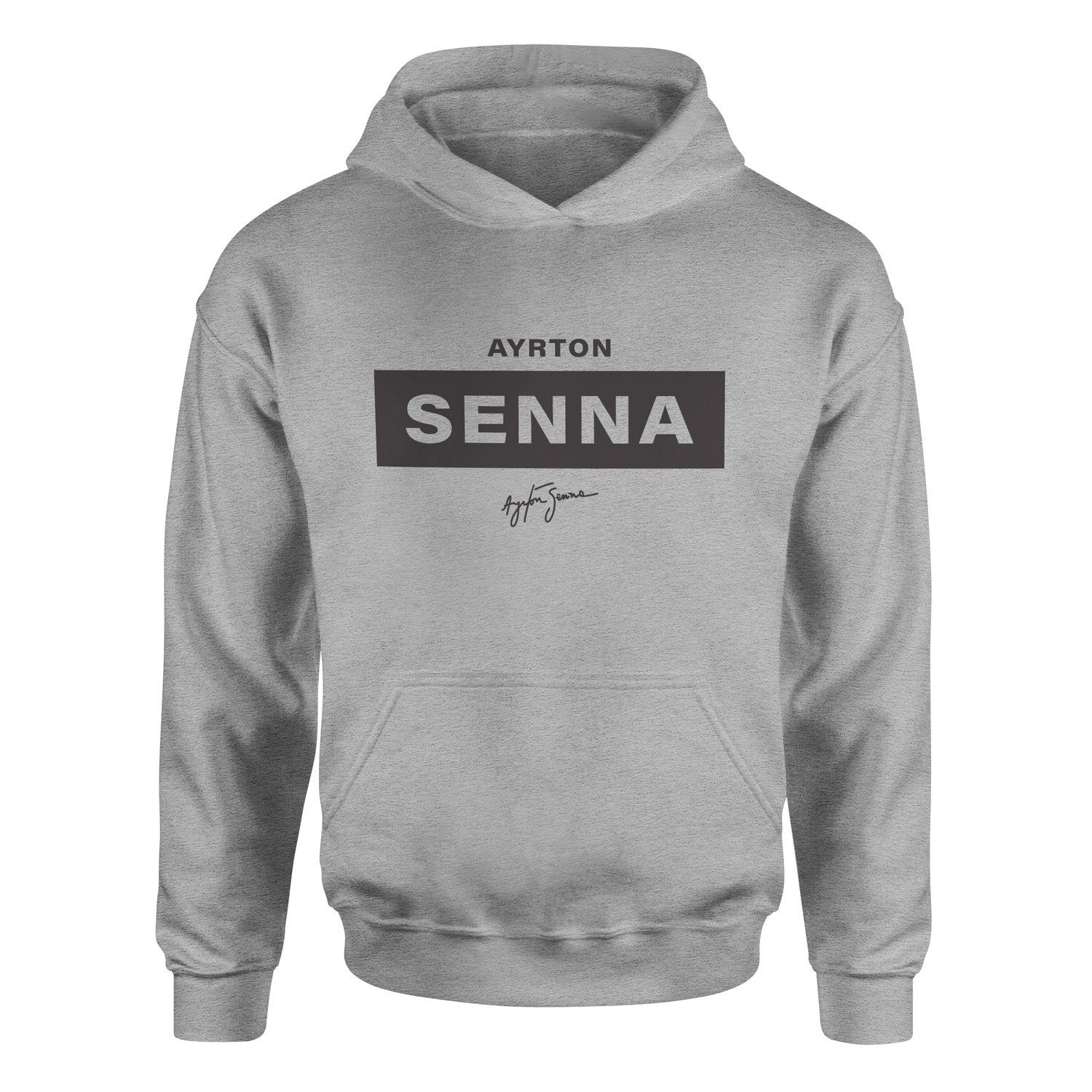 Ayrton Senna Hoodie L - Gri